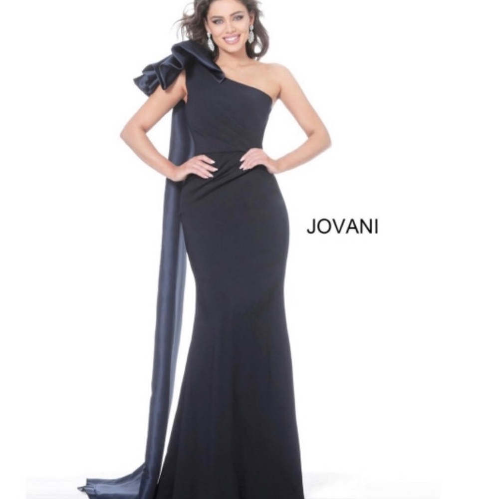 Black Jovani Mother of the Bride Evening Gown